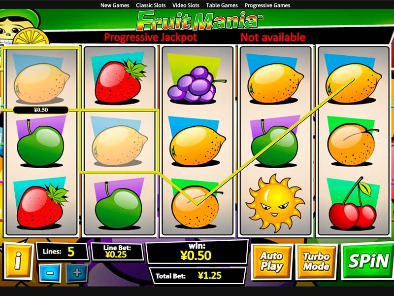 Fruit Mania Spielautomat: Spielreview